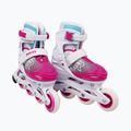 Pattini a rotelle Roces Jokey X Girl per bambini, bianco/rosa 2