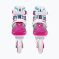 Pattini a rotelle Roces Jokey X Girl per bambini, bianco/rosa 4