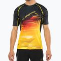 Maglietta da corsa La Sportiva Wave uomo nero/giallo 3