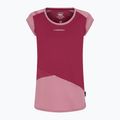 Maglietta da arrampicata La Sportiva donna Hold red plum blush 5