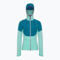 Felpa trekking donna La Sportiva Session Tech Hoody turchese/cristallo