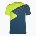 Camicia da arrampicata La Sportiva da uomo Float blu tempesta/lime punch
