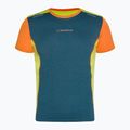 Maglia da corsa La Sportiva Tracer uomo blu tempesta/lime punch