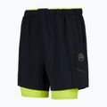 Pantaloncini da corsa da uomo La Sportiva Trail Bite nero/lime punch 5