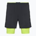 Pantaloncini da corsa da uomo La Sportiva Trail Bite nero/lime punch