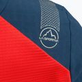 Felpa trekking donna La Sportiva Session Tech Hoody blu tempesta/pomodoro ciliegia 4