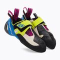 Scarpa da arrampicata La Sportiva donna Skwama verde mela/blu cobalto 4