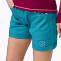 Pantaloncini da arrampicata La Sportiva donna Ramp topaz celeste 4