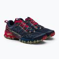 Scarpa da corsa La Sportiva Bushido II GTX da uomo blu notte/rosso tango 5
