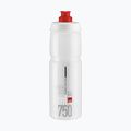 Bottiglia da ciclismo Elite Jet 750 ml chiara/rossa con logo