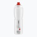 Borraccia Elite Jet 950 ml trasparente/rosso logo