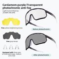 Occhiali da sole Rockbros 14210010 Photochromic purple/transparent/yellow/clear 2