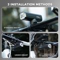 Faro anteriore per bici Rockbros 2410008003 Bike Front Light 1500 Lumen black 5