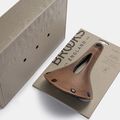 Brooks England C17 Sella da bicicletta arancione intagliata 8
