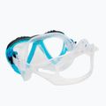 Maschera subacquea Cressi Lince trasparente/acquamarina 4