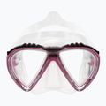 Maschera subacquea Cressi Lince trasparente/rosa 2