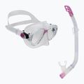 Kit snorkeling per bambini Cressi Marea + Top trasparente/rosa