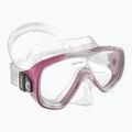 Maschera subacquea Cressi Onda trasparente/rosa