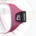 Maschera subacquea Cressi Onda trasparente/rosa 4