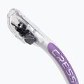 Snorkel Cressi Alpha Ultra Dry trasparente/bianco lilico 2