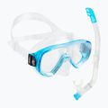 Set da snorkeling per bambini Cressi Ondina + Top trasparente/acquamarina