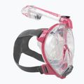 Maschera da snorkeling Cressi Duke Dry Full Face chiara/rosa