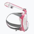 Maschera da snorkeling Cressi Duke Dry Full Face chiara/rosa 3