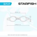 Occhialini da bagno Cressi Starfish rosso/azzurro per bambini 2