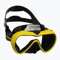 Cressi A1 Maschera subacquea antiappannamento nera/gialla