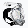 Maschera Cressi Baron Full Face per snorkeling trasparente/argento