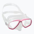 Maschera subacquea Cressi Perla trasparente/rosa 6