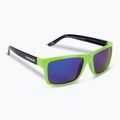Occhiali da sole Cressi Bahia Floating nero/kiwi/blu specchiato