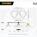 Maschera subacquea Cressi Fiji nero/nero 6