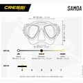 Maschera subacquea Cressi Samoa nero/nero 6