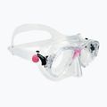 Set da immersione Cressi Marea + Seal Dry Jr chiaro/rosa 2