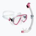 Set da immersione Cressi Estrella + Seal Dry trasparente/rosa