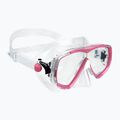 Set da immersione Cressi Estrella + Seal Dry trasparente/rosa 2