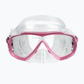 Set da immersione Cressi Estrella + Seal Dry trasparente/rosa 4