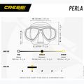 Maschera subacquea Cressi Perla nero/blu 5