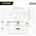 Maschera subacquea Cressi Ocean nero/blu 5