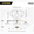 Maschera subacquea Cressi Focus nero/nero/argento 5