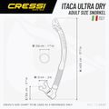 Snorkel Cressi Itaca Ultra Dry trasparente/acquamarina 5
