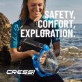 Maschera facciale integrale per snorkeling Cressi Komodo Full Face blue/black 14