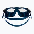 Maschera da bagno Cressi Planet in metallo blu 5
