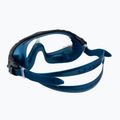Maschera da bagno Cressi Skylight blu in metallo 4