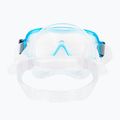 Maschera da snorkeling per bambini Cressi Piumetta argento/acquamarina 5