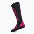 Calze da sci Mico Heavy Weight Superthermo Primaloft Merino Ski black fuchsia 2