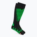 Calze da sci Mico Heavy Weight Superthermo Primaloft Merino Ski black fluorescent green