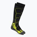 Calze da sci Mico Medium Weight Superthermo Natural Marino Ski black/fluorescent yellow