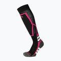 Calze da sci bambini Mico Medium Weight Warm Control Ski nero/fucsia